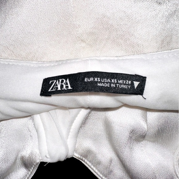 ZARA SATIN EFFECTS BUSTIER BODYSUIT - Picture 4 of 6